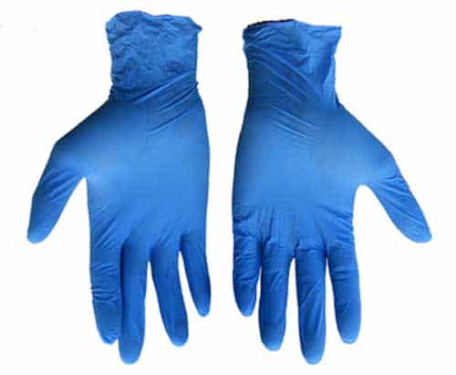 Disposable Nitrile Gloves- Box of 100, Blue - Medium