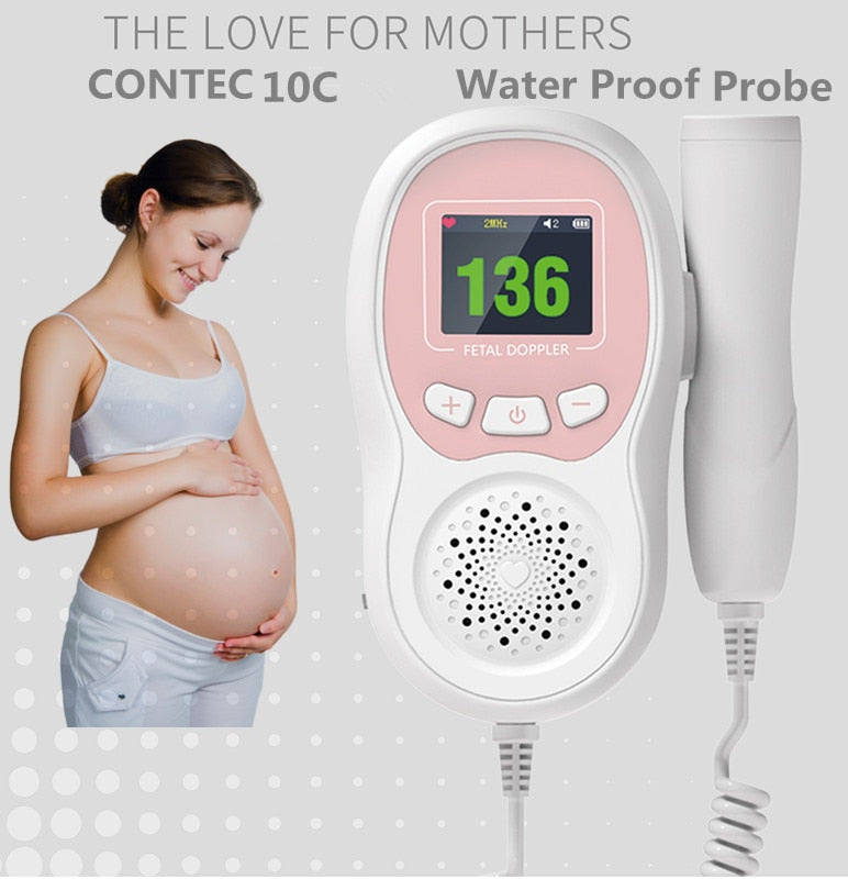 Fetal Doppler Heart Beat Monitor, Baby Heartbeat Monitor Probe
