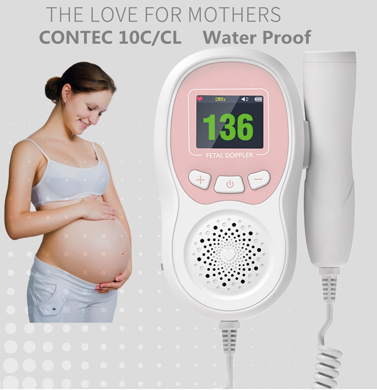 Fetal Doppler Heart Beat Monitor, Baby Heartbeat Monitor Probe