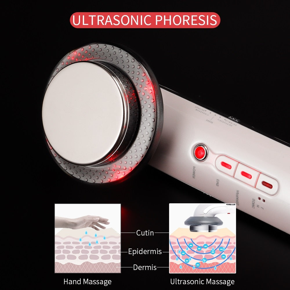3-IN-1 Ultrasonic Cavitation Machine, EMS Fat Burner, Infrared Body Slimming Massager