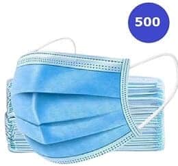 ASTM Level 3, Disposable Face Mask, Made in USA, 500 Masks (10 Boxes)