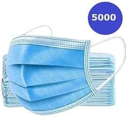 ASTM Level 3, Disposable Face Mask, Made in USA, 10,000 Masks (200 Boxes)