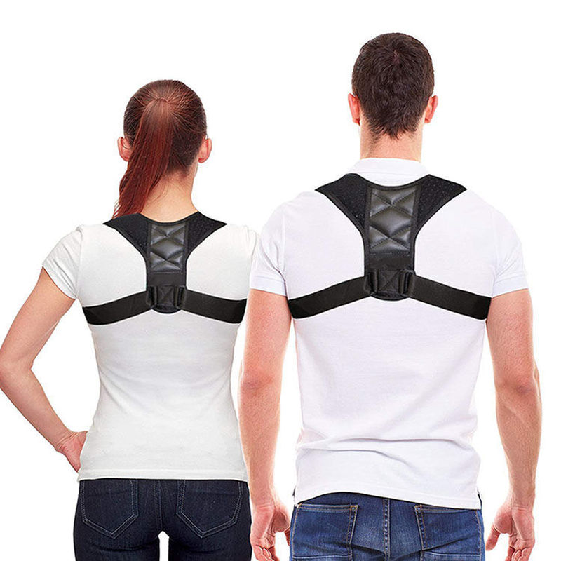 Adjustable Posture Corrector Upper Back Brace, Shoulder Lumbar Support Belt