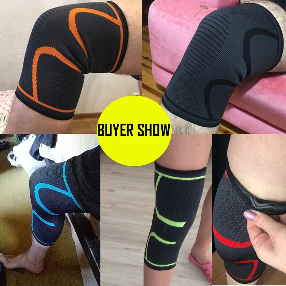 1PCS Fitness Running Cycling Knee Support Braces, Compression Knee Pad Sleeve