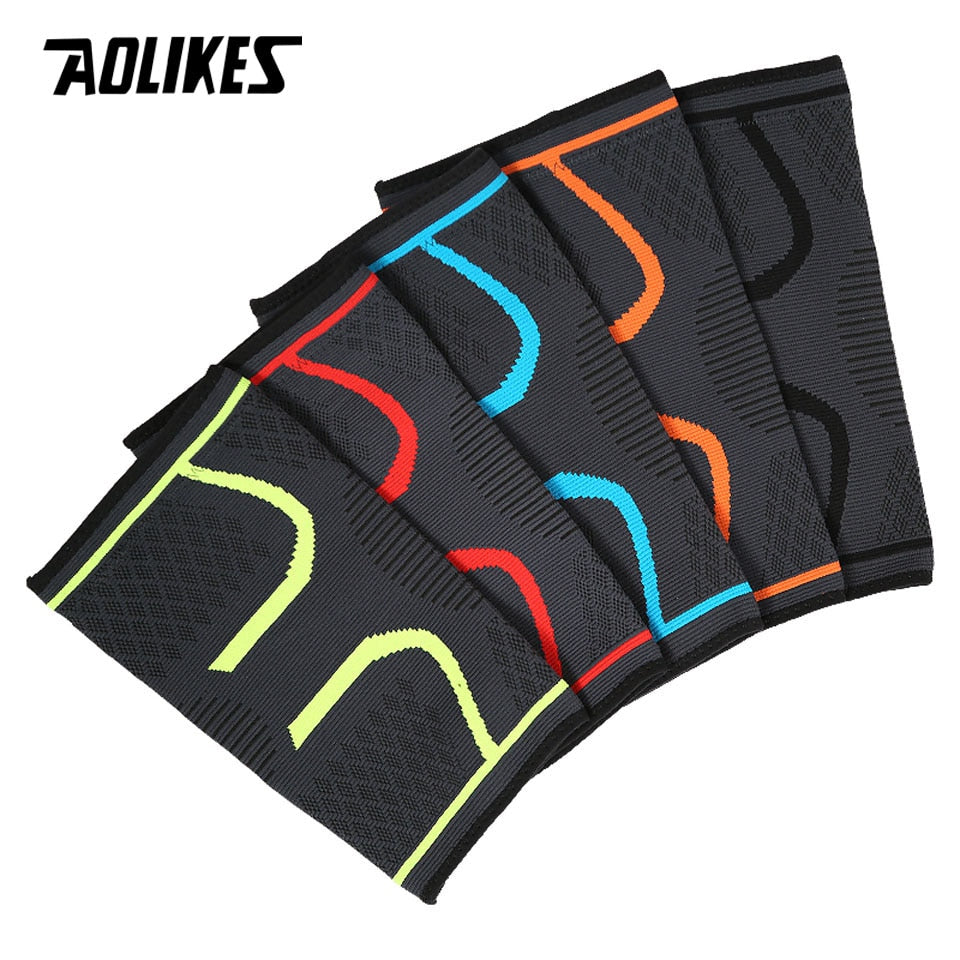 1PCS Fitness Running Cycling Knee Support Braces, Compression Knee Pad Sleeve