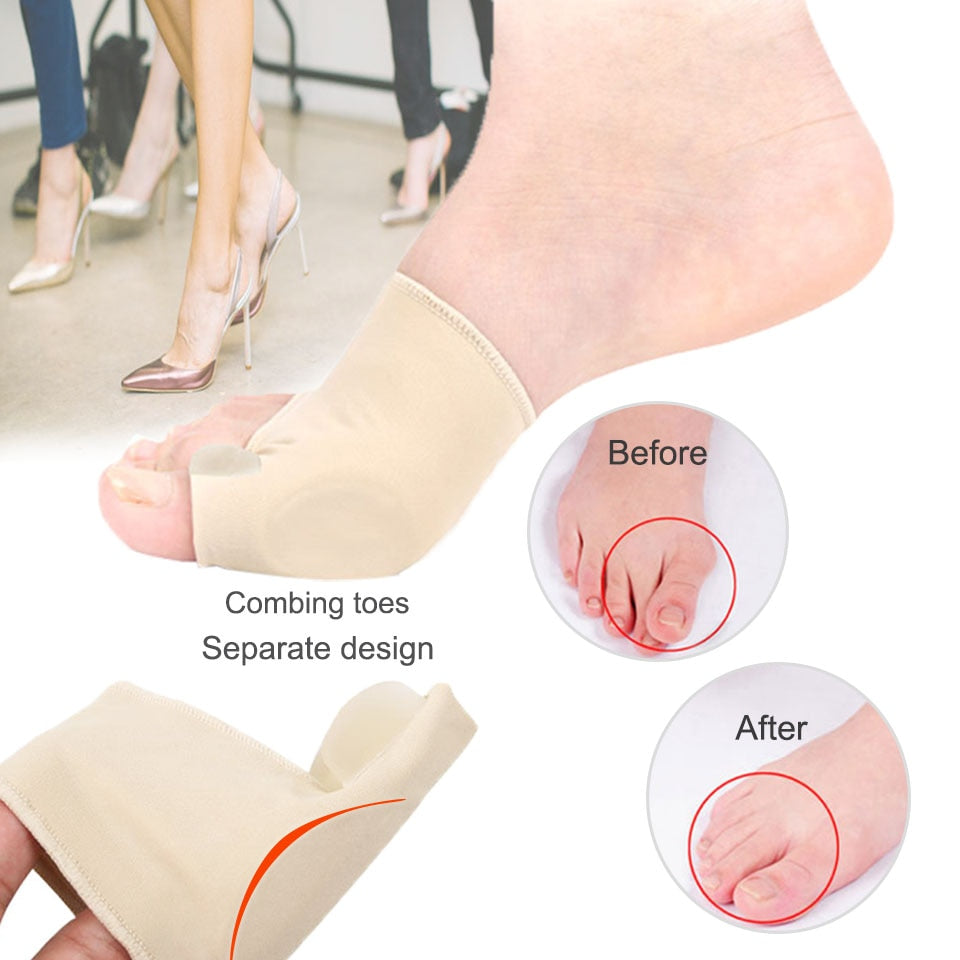 Bunion corrector Socks, Silicone Hallux Valgus Corrector Braces, Toes Separator insole