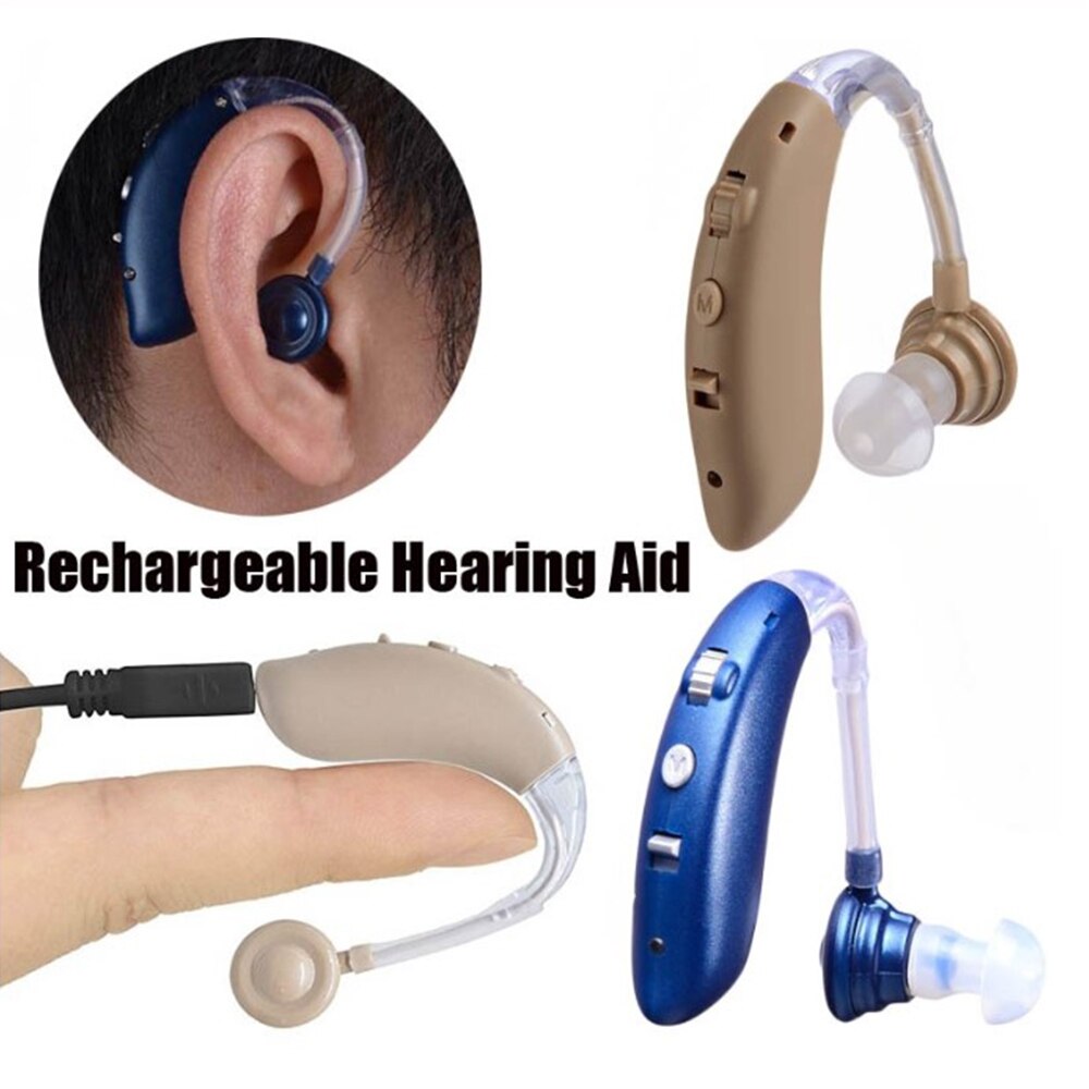 Rechargeable Sound Amplifier In-Ear Hearing Aid Device, Mini Portable x 1