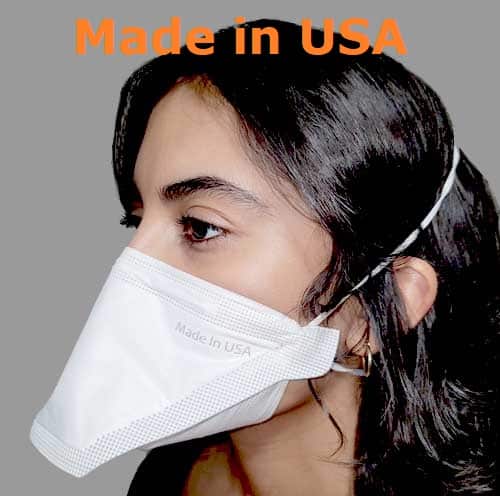 Particulate Respirator Made in USA (Not for Medical use), Duckbill Pouch Shaped - 20